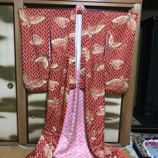 Uchikake Japanese Kimono Bride costume color driving Classic Embroidered
