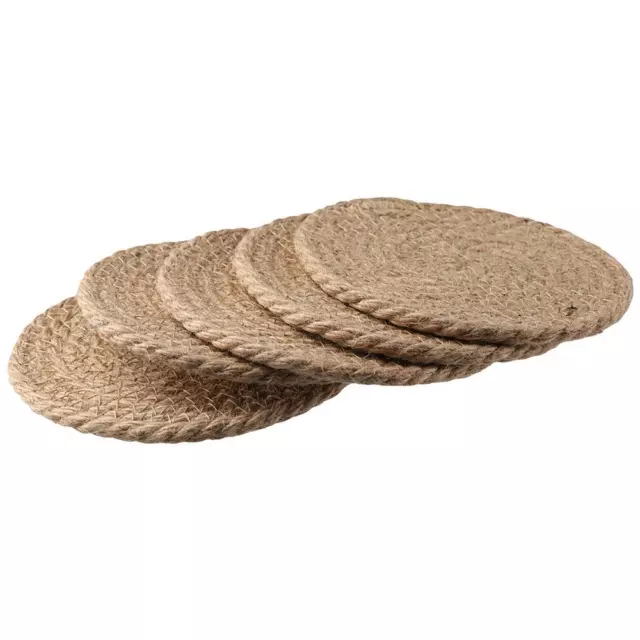 10Pcs Handmade Drink Coasters Round Drink Hot Pads  for Table Protection