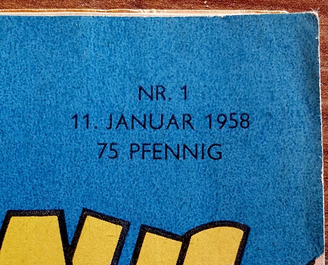 Micky Maus Heft Nr 1 von 1958 - Original, kein Nachdruck - Ehapa Verlag 3