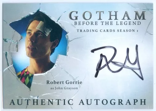 Robert Gorrie "John Grayson Autograph Card" Gotham Season 1
