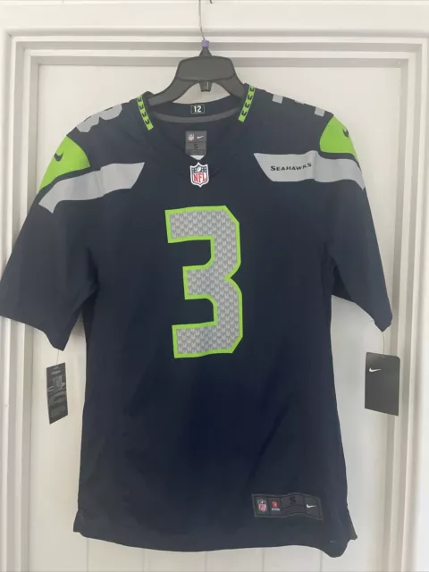 Nike On Field NFL Jersey Seattle Seahawks Russell Wilson New With Tags Small