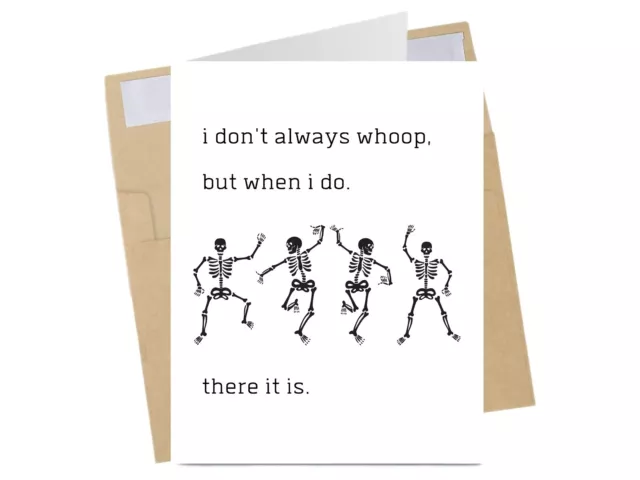 Funny Greeting Card Whoop Graduation Card Good Job Congratulations Card