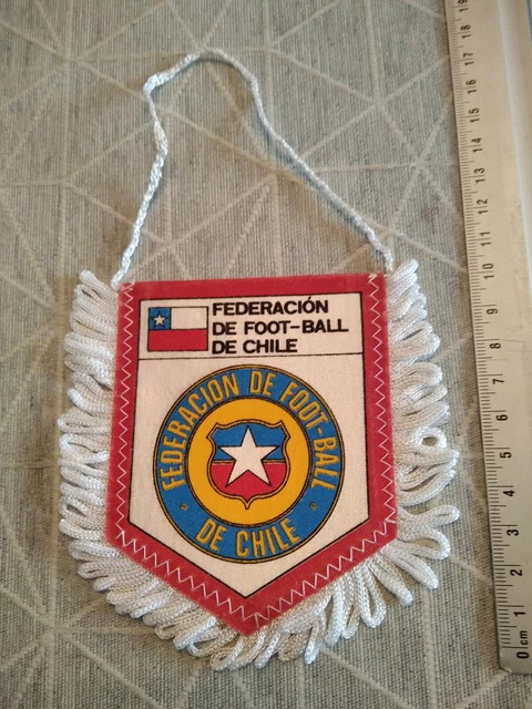 Fanion (Wimpel) Villarreal CF Espagne - Dimensions 9x11 Cm - Support équipe Espagnole