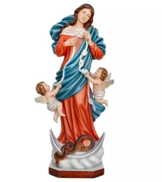 Statua Madonna Che Scioglie I Nodi STATUA DELLA MADONNA Maria Che Scioglie I Nodi Cm 60 In Resina EUR 319