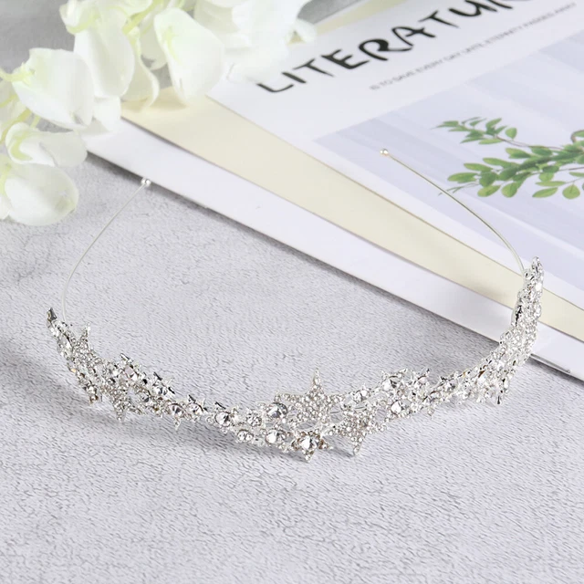 Couronne De Mariée Ou Fête - Style Méchante Reine Gothique - Diadème Alliage Avec Pierres, Diam. 13 Cm