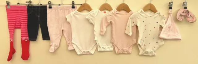 Baby Girls Bundle Of Clothing Age 0-3 Months Disney JoJo Maman Bebe M&S