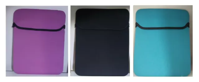 tablet ipad cover 10" 10.1" neoprene protective sleeve bag case black pink blue
