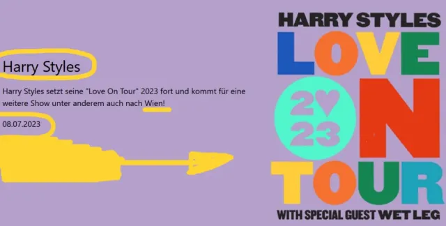 2 Platin Tickets Harry Styles 08.07.2023 Premium Sitzplätze Konzert Wien