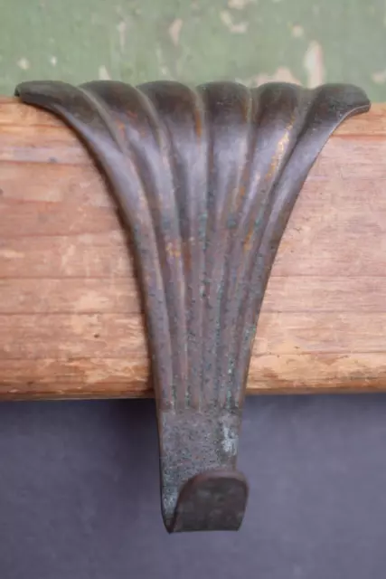 Single Art Nouveau Brass Picture Rail Hook old vintage antique painting hook peg