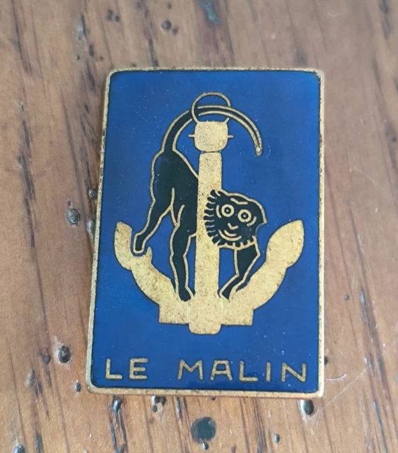 MARINE - TORPILLEUR TEMPÊTE 1927/1950 Augis émail ancien 1° modèle EUR