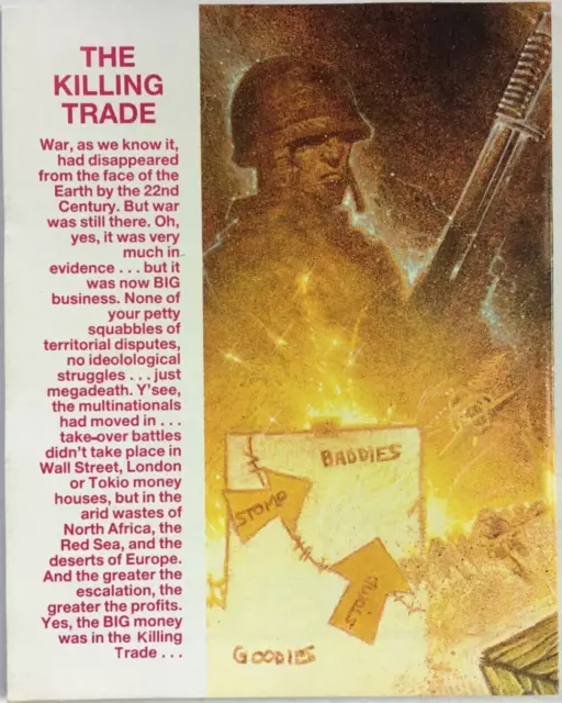 Starblazer No. 263 The Killing Trade 1990 6.8" Bound UK Comic - New / Unread 2