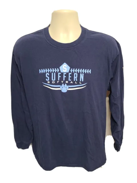 Suffern High School Softball Adult Large Blue Long Sleeve TShirt