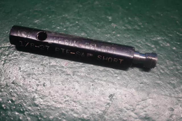 Rega Beloit Thread Plug Gage 1/8-27 PTF-SAE SHORT L-1 3 Step