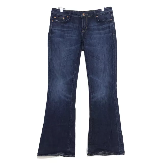 Buffalo David Bitton Felow Midrise Jeans Womens Size 31 Blue Stretch Flare