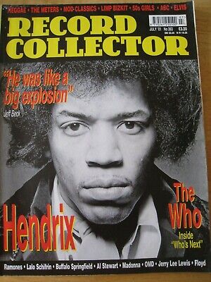 Record Collector Magazine Jul 2001 Reggae Limp Bizkit Abc Elvis Hendrix The Who