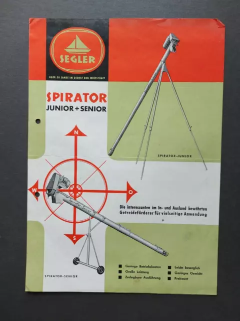 Prospekt - Segler Spirator - ca. 1960