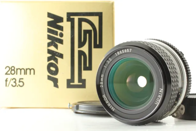 [Near MINT +++ in Box] Nikon Ai Nikkor 28mm f/3.5 wide angle MF lens From JAPAN