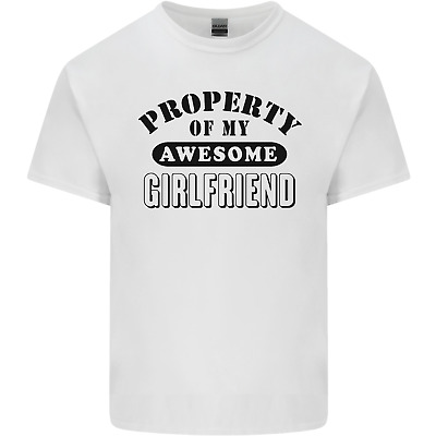 Property of My Awesome Girlfriend Funny Mens Cotton T-Shirt Tee Top