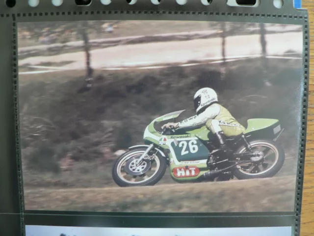 S1249-Masahiro Wada Kawasaki 250 Cc Assen 1977 No 26 Photo Color Moto Gp