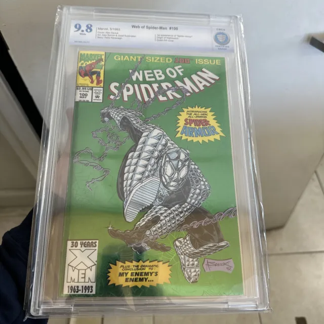 Web Of Spider-Man #100 1St Appearance Of "Spider-Armor" Foil Cov Cbcs 9.8 White