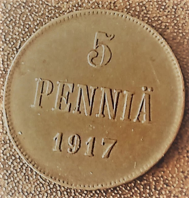 5 Penniä - Nikolai II - 1917.