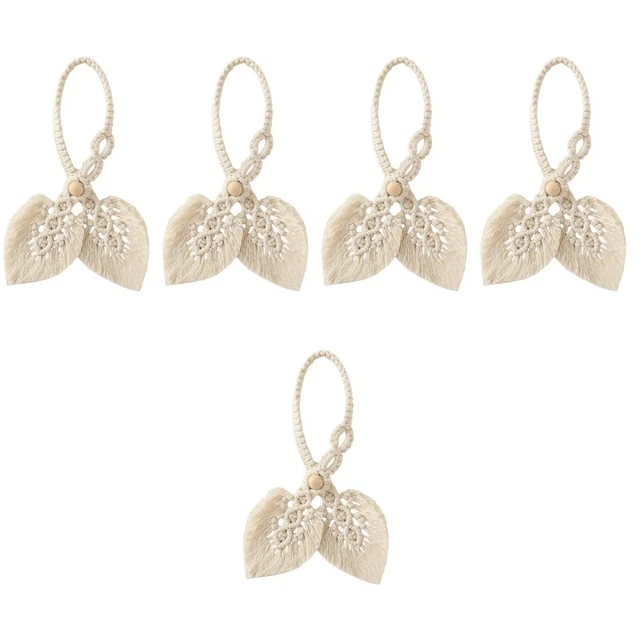 5 Pcs Curtain Tiebacks Tassel Strap Macrame Decor Rope Curtain Holdback