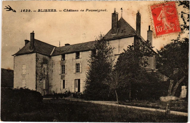 CPA BLISMES Chateau de Poussignol Nievre (100443)