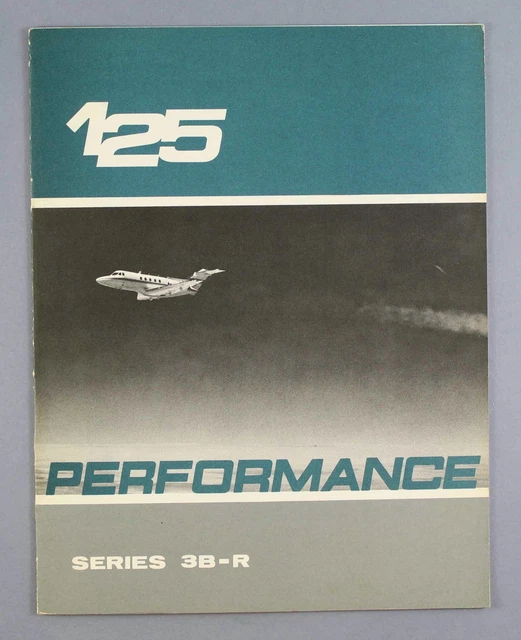 Hawker Siddeley Hs125 Series 3B-R Performance Manufacturers Brochure Private Jet