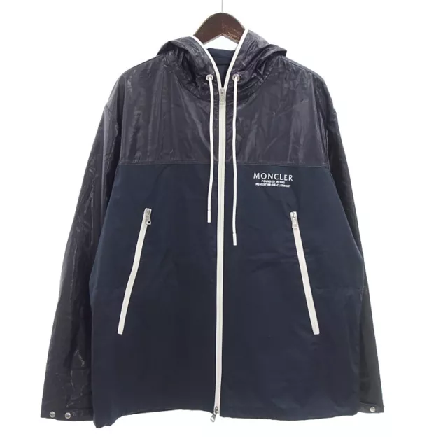 MONCLER #5 VAUGIRARD nylon switching hood jacket size men's 3 navy $777 ...