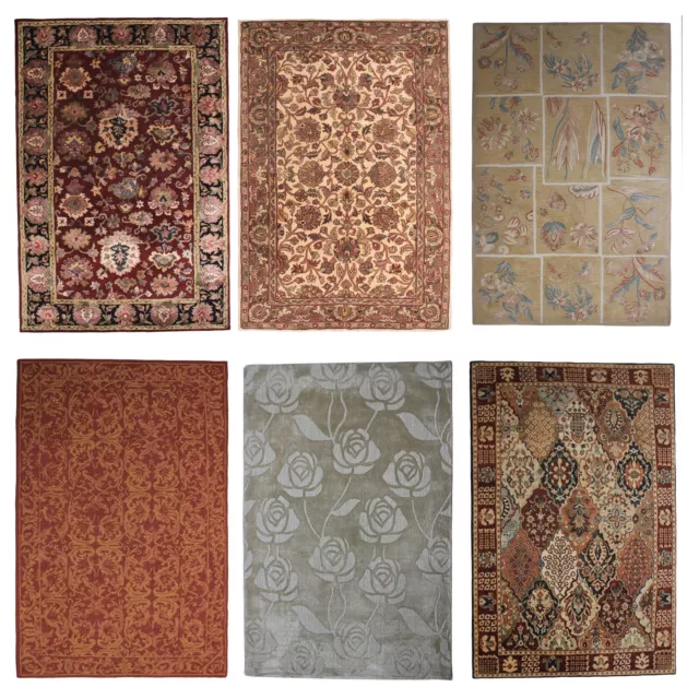 Oushak Bedroom 5x8 Multicolor Carpets Hand Tufted Oriental Wool Area Rugs 6x9 ft