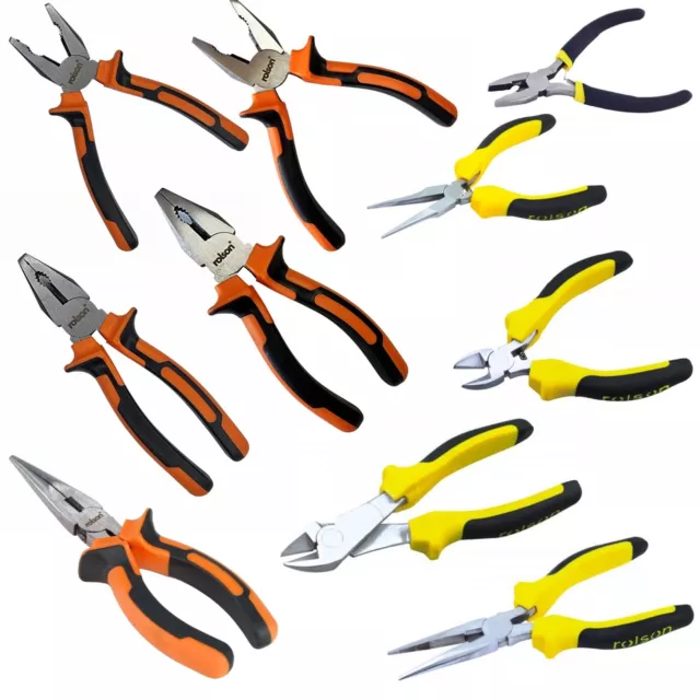 Heavy Duty Combination Long Nose Side Cutter Cutting Mini Pliers Set - for Work