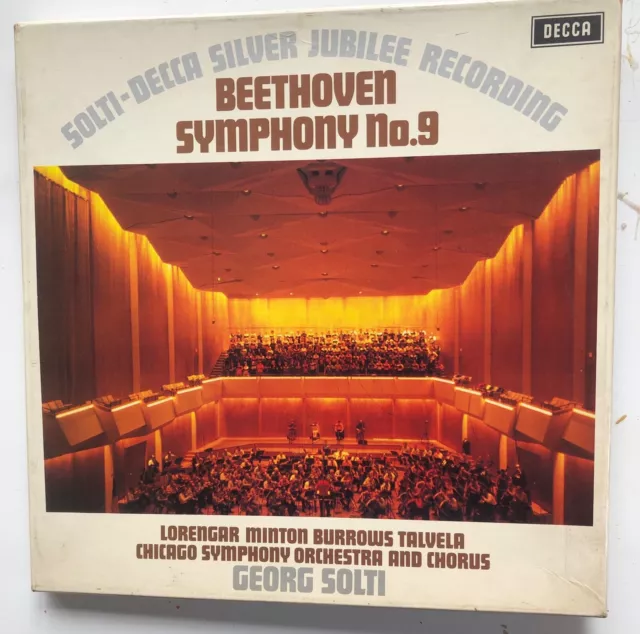 Beethoven Symphony No 9 Solti-Decca Silver Jubilee Recording  Boxset 6Bb 121