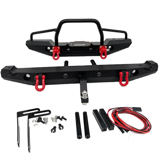 Paraurti Anteriore In Metallo Con Catene Per Traxxas TRX-4 E Assiale SCX10, Marca KYX