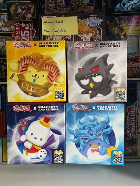 McDonalds Yu-Gi-Oh! x Hello Kitty Happy Meal Toy Bundle (x 4)