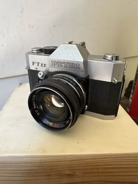 Vintage SLR Camera 35mm Film - Petri FT EE with 1.8 55mm lens - Made in Japan