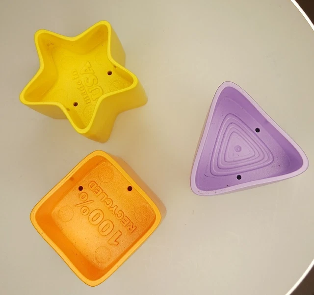 shape sorter replacement blocks green toys lot of 3
