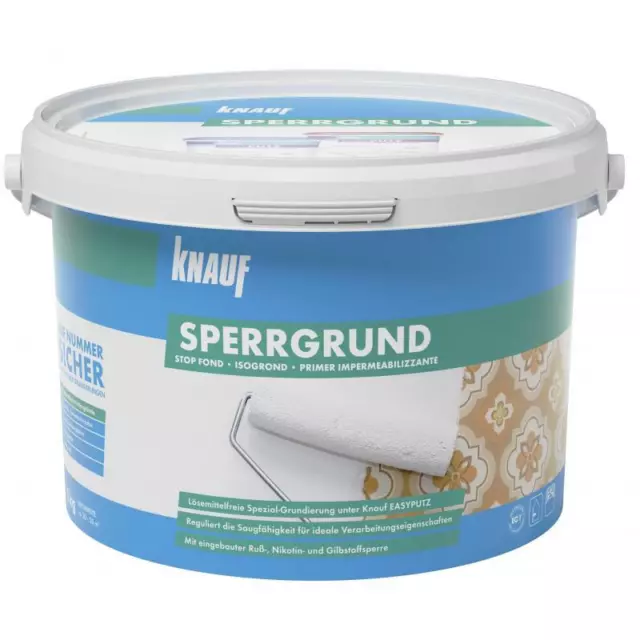 Grundierung Isoliergrund Spezialgrundierung Knauf Sperrgrund 5 kg Wand Decke