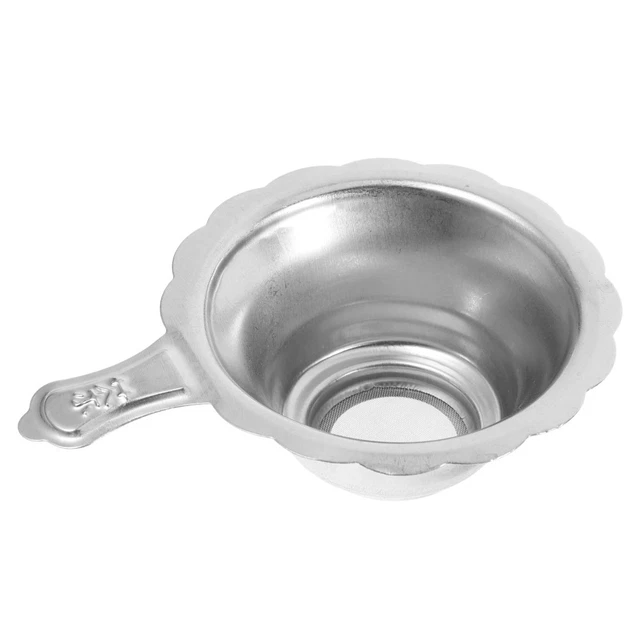 2 Colini Da Tè In Acciaio Inox A Rete Fine Con Manici Alati - Per Tazze E Tisane - 5