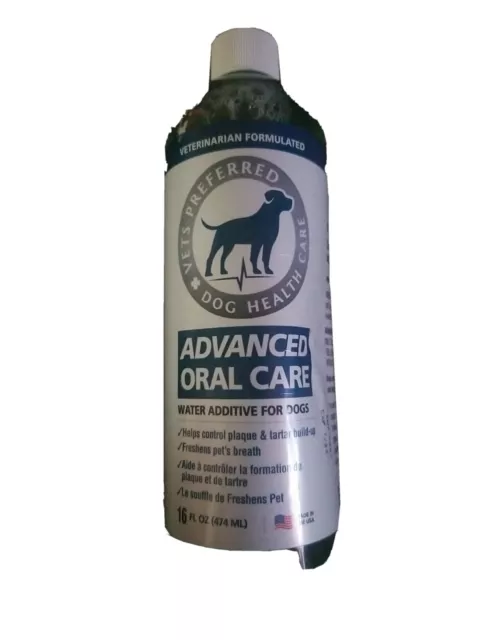 Vets Preferred Advanced Oral Care For All Dog Sizes water additive lot#1592-1594