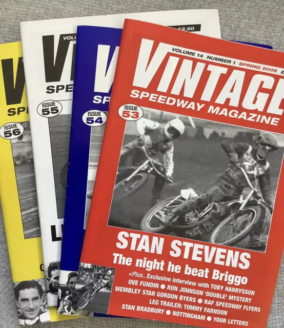 Vintage Speedway Magazine, Volume 14 (2006-7) - four issues