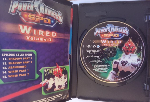 Power Rangers Rpm Volume 3 Dvd POWER RANGERS S.P.D. Vol. 3: Wired (DVD, 2005) $8.50 - PicClick CA