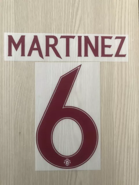 Martinez 6, European & Cup Third Nameset Manchester Utd 23/24