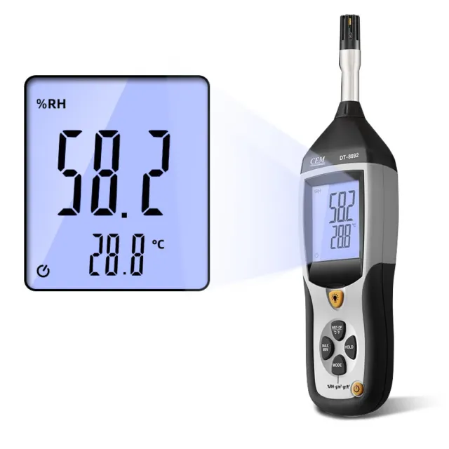 CEM DT-8892 High-precision Digital Display Hygro-Thermometer Psychrometer ✦KD 3