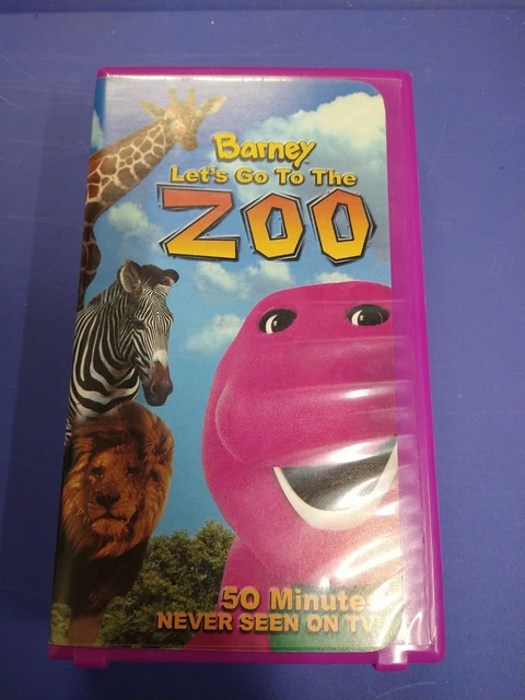 barney let's go to the zoo vhs uk