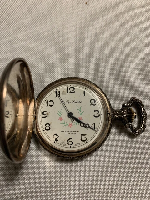 WORKING VINTAGE BELLE SUISSE Watch Shock resistant Hunting Duck