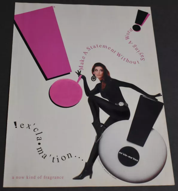 1992 Print Ad Lady Style Heels Exclamation Tight Pants Fragrance Sexy Lady art