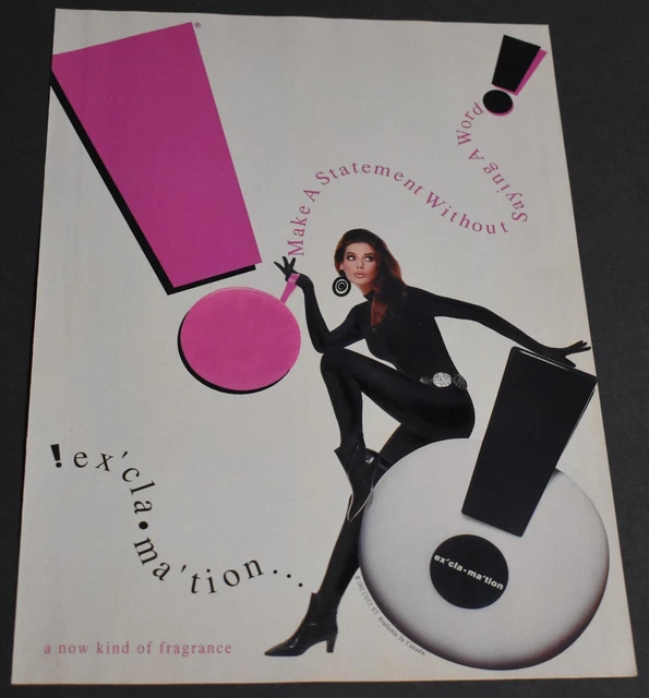1992 Print Ad Lady Style Heels Exclamation Tight Pants Fragrance Sexy Lady art 1992 Print Ad Lady Style Heels Exclamation Tight Pants Fragrance Sexy Lady art