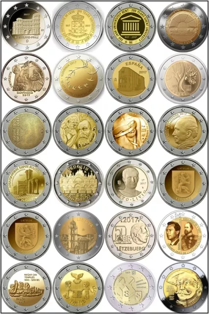 2 Euro Conmemorativos 2017 - Todos Los Paises