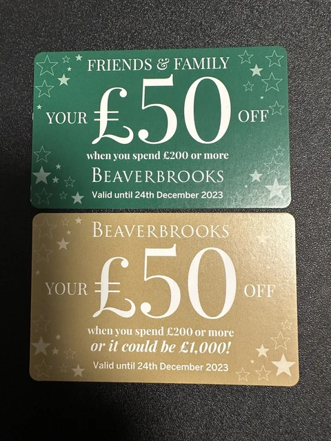 Breaverbrooks Gift Vouchers (2x £50 Off) Christmas Special