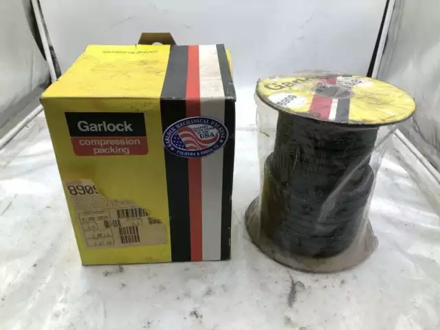 Garlock SYNTHEPAK 8909 3/8" Synthetic Lattice Braid Compression Packing 25ft NIB